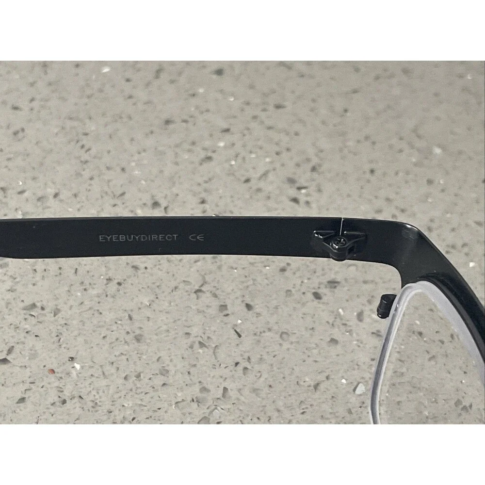 EYEBUYDIRECT Assumption Black Eyeglasses FRAMES ONLY 54-17-145 C2 Full Rim Squar